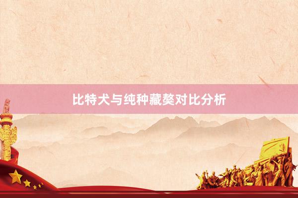 比特犬与纯种藏獒对比分析